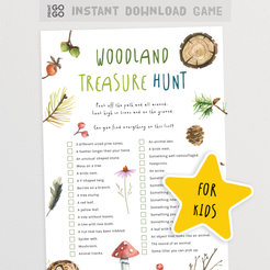 Woodland Treasure Hunt for Kids - A Fun Forest School Printable – Print ...