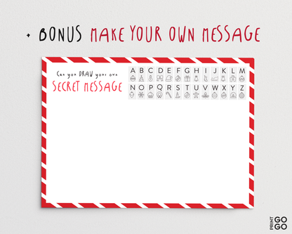 Coded Secret Messages from Santa