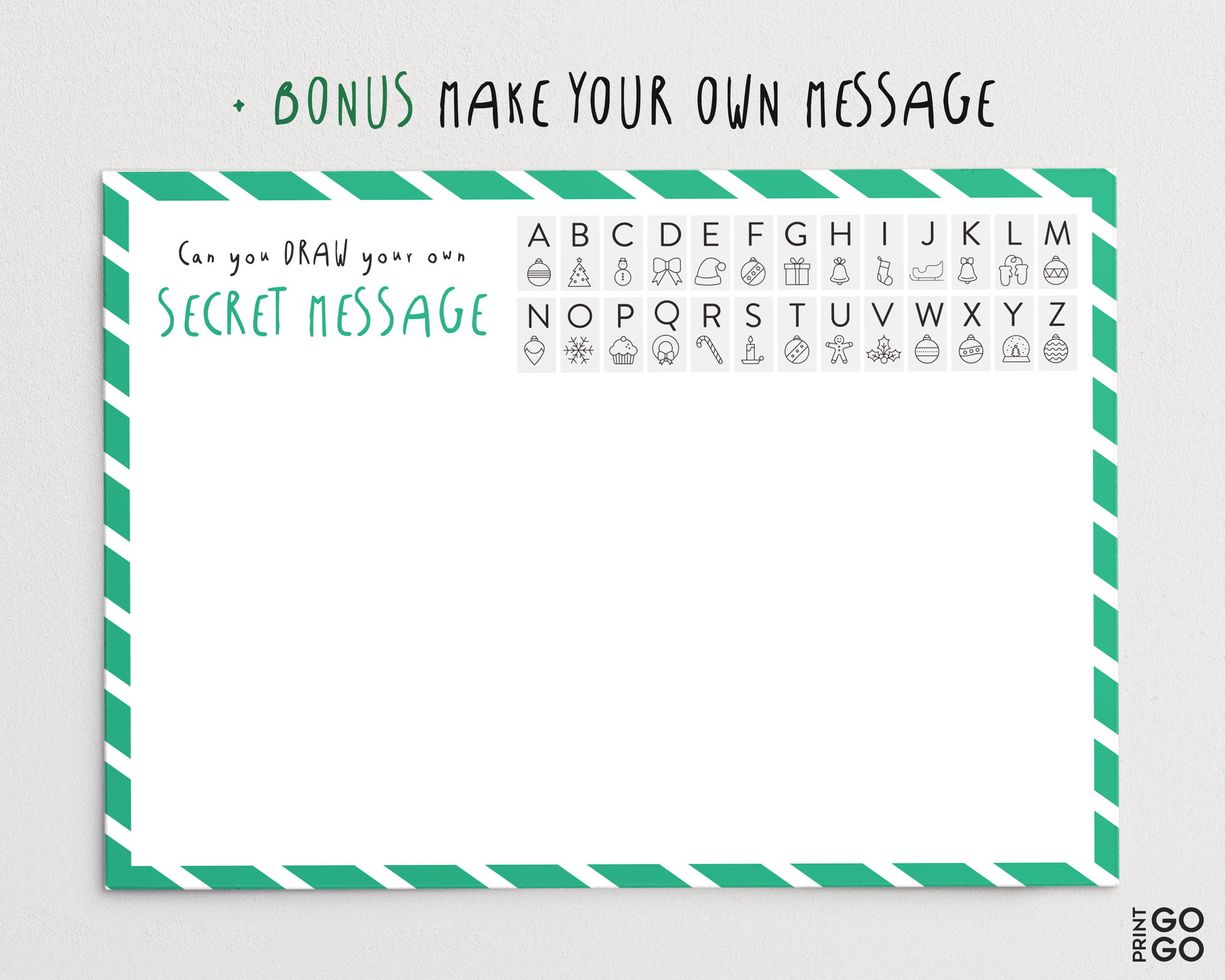 Coded Secret Elf Messages