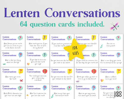 Lent Bundle for Children - Fun and Thoughtful Lenten Activity Ideas and Bible Verses for Christian Kids | Activity Cards | Lenten Activities