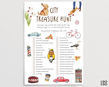 Treasure Hunt Bundle - Six Outdoor Scavenger Hunt Games for Kids